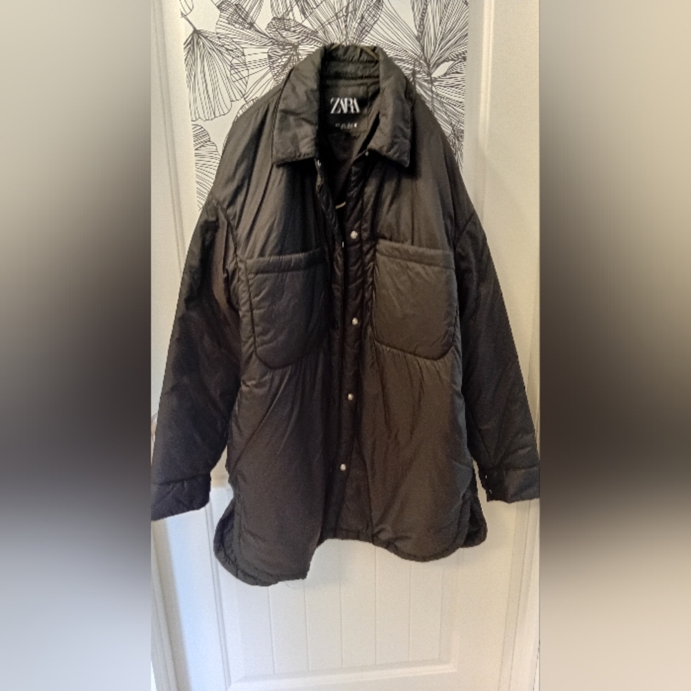 Zara Charcoal Quilted Jacket